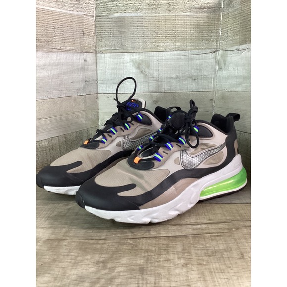 Nike Other - Nike Air Max 270 React Desert Sand Electric Green Mens 9 CD2049-200 Sneaker